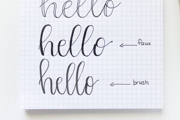 How to Fake Brush Lettering | By Amanda Kay