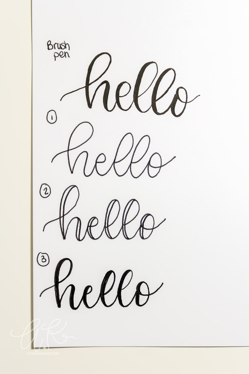 How to Fake Brush Lettering