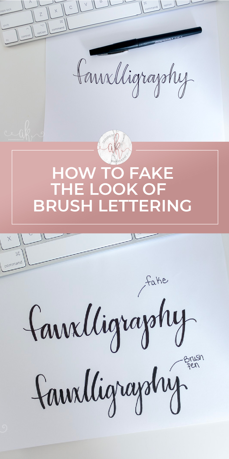 How to Fake Brush Lettering