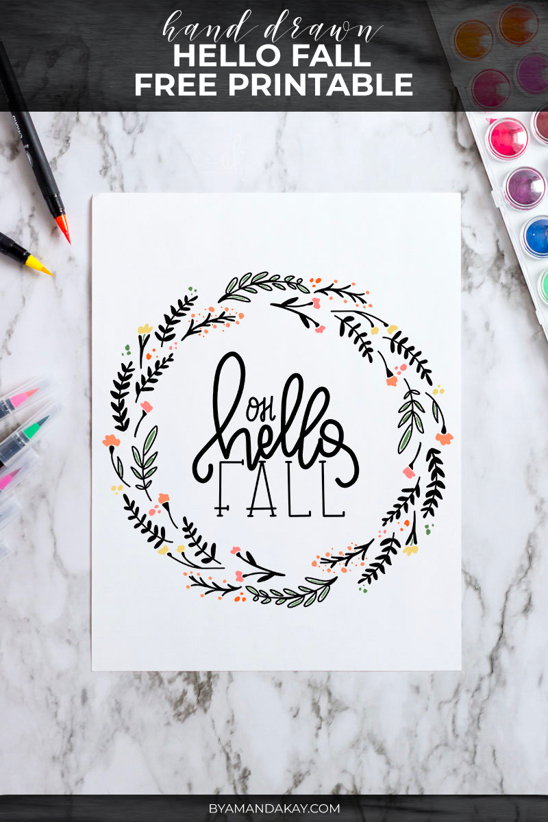 Oh Hello Fall printable