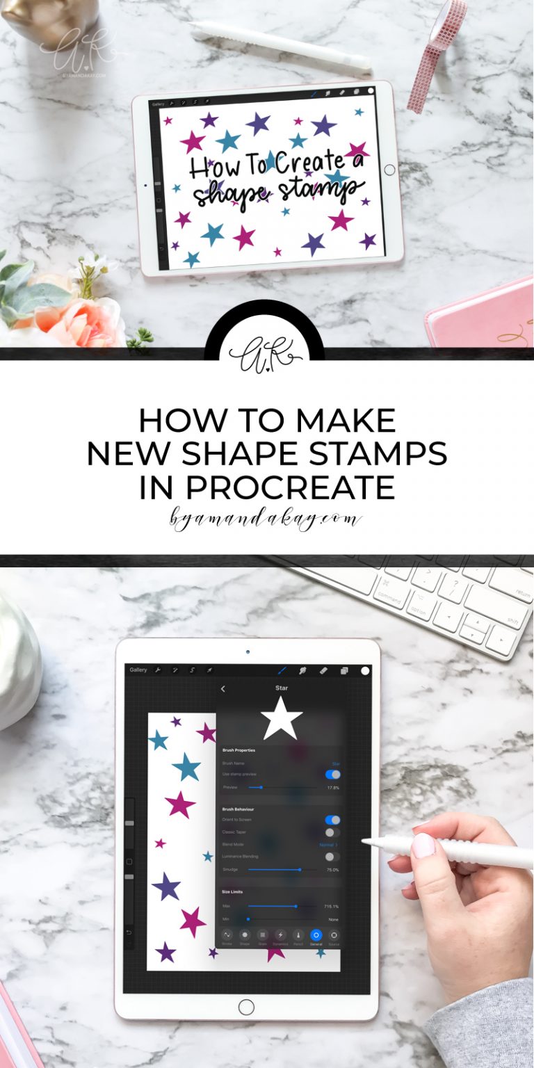 How to Create a Stamp Brush in Procreate {VIDEO} | By Amanda Kay