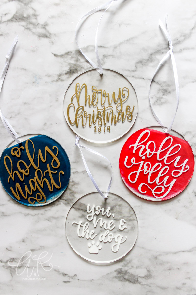 How To Make Custom DIY Acrylic Christmas Ornaments