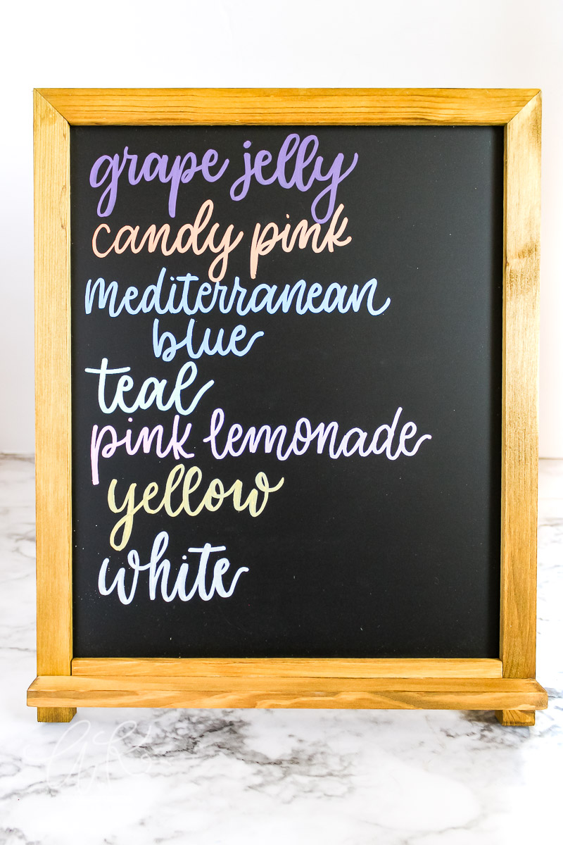 Chalk Lettering with Chalkola Chalk Markers