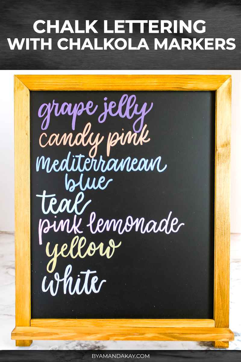 Chalk Lettering with Chalkola Chalk Markers