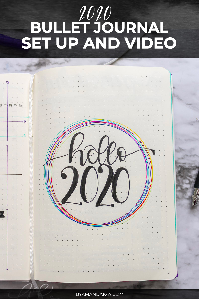 My 2020 Bullet Journal Set Up – Quick, Simple and Easy - Little