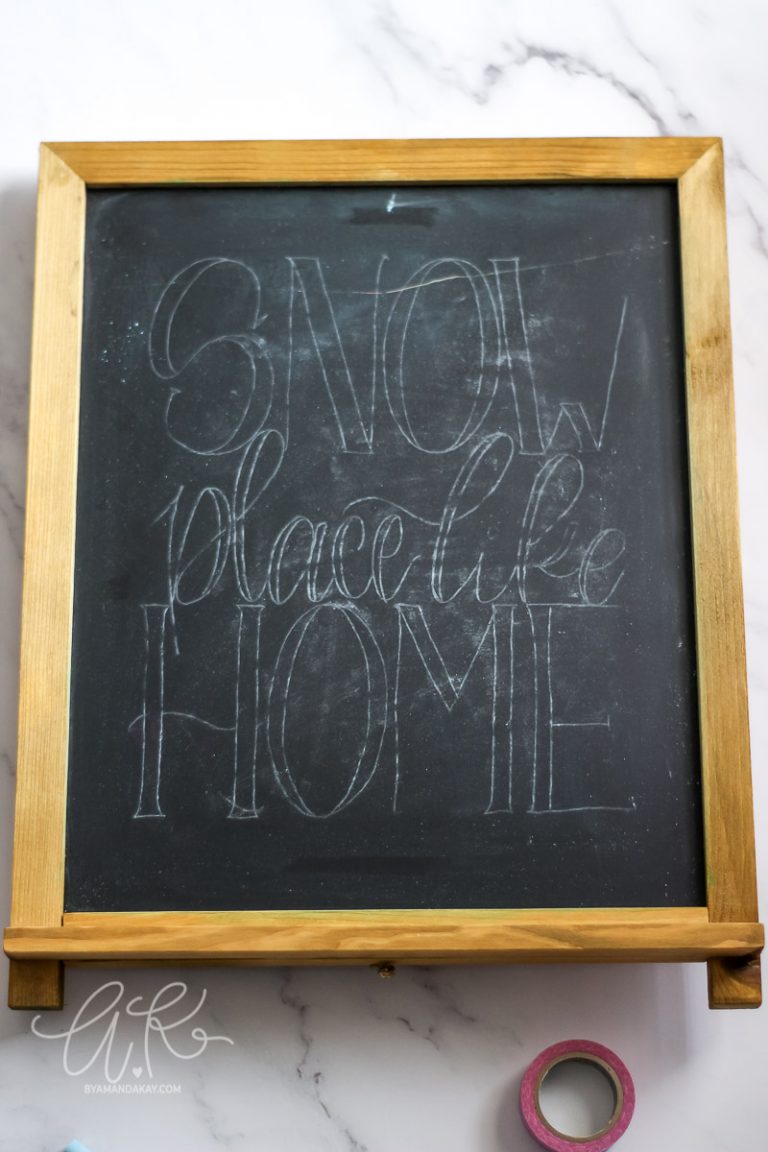 Chalk Lettering | Easy Art Transfer Method | By Amanda Kay