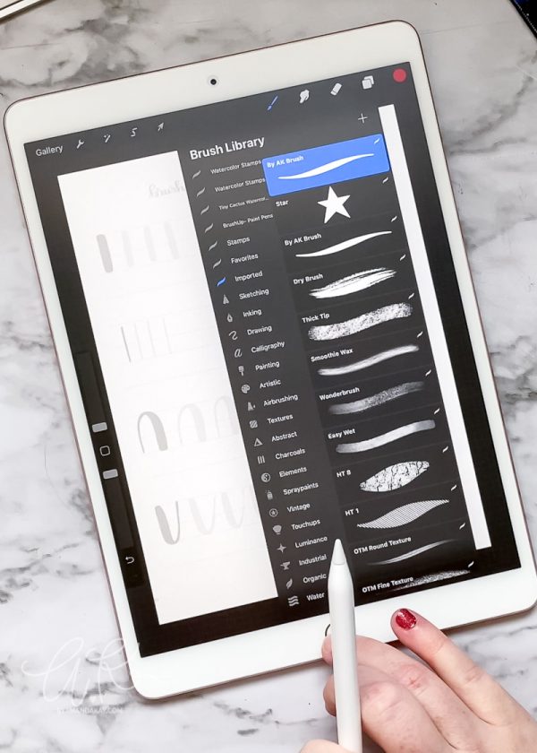 How to Draw a 3D Block Letter in Procreate | By Amanda Kay