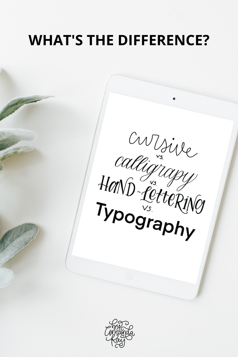 The Difference Between Hand Lettering And Calligraphy?