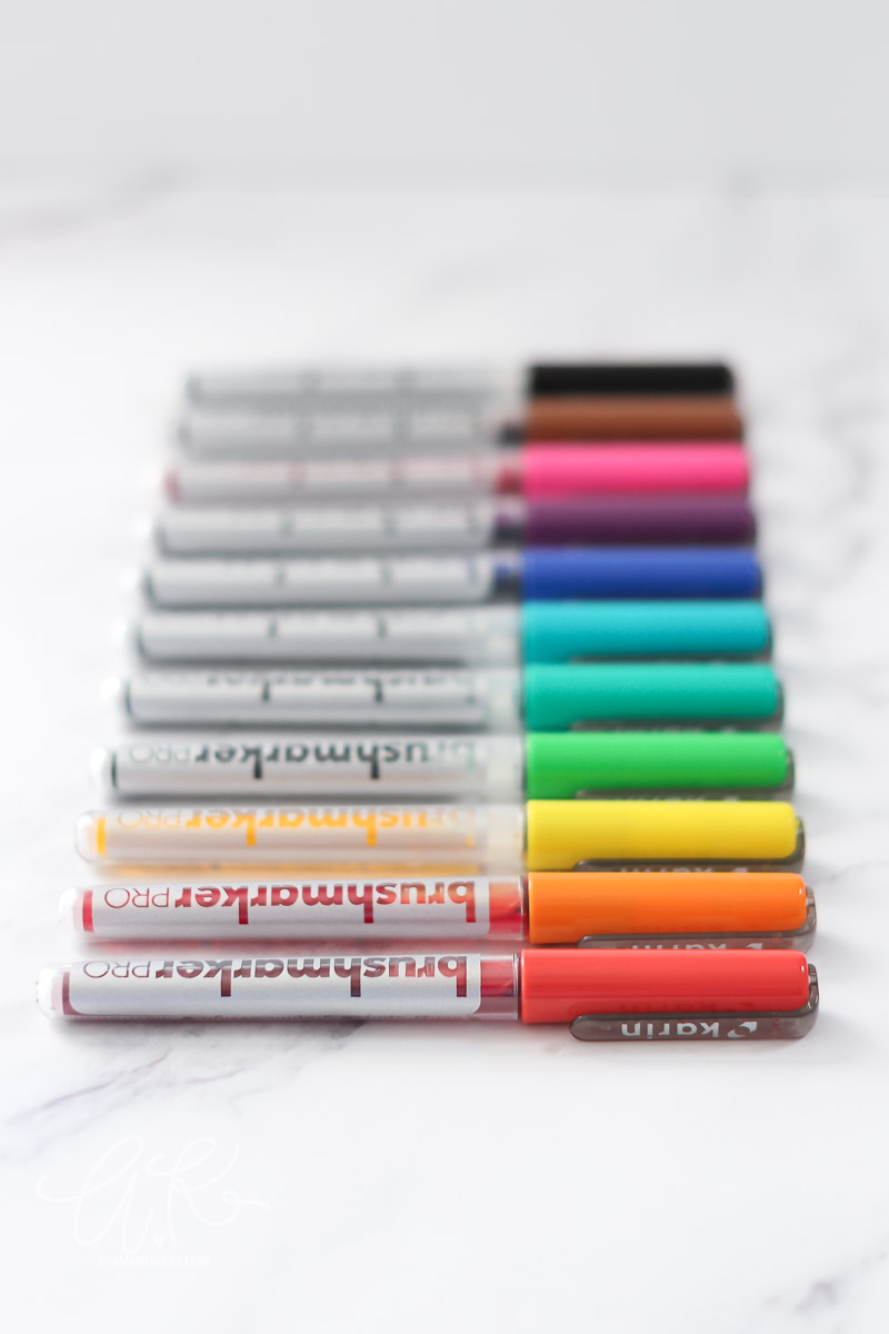 karin Brushmarker PRO Set of 12, Neon Colors