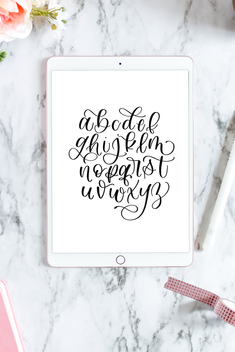 Watercolor Lettering in Procreate - Dawn Nicole